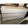 Image 2 : White 6 Drawer Dresser With Matching Mirror