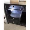 Image 2 : Dark Wood TV Stand With Pull Out Drawers