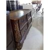 Image 4 : 4 Drawer Solid Wood Front Curved Dresser