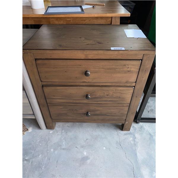 Aspenhome 3 Drawer Wood Night Stand