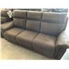 Image 2 : Microfiber electric power reclining sofa & amp; matching love seat