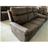 Image 3 : Brown Microfiber 3 seat power reclining sofa