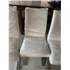 Image 2 : White Leather highÂ back dinning chairs -LOT OF 4