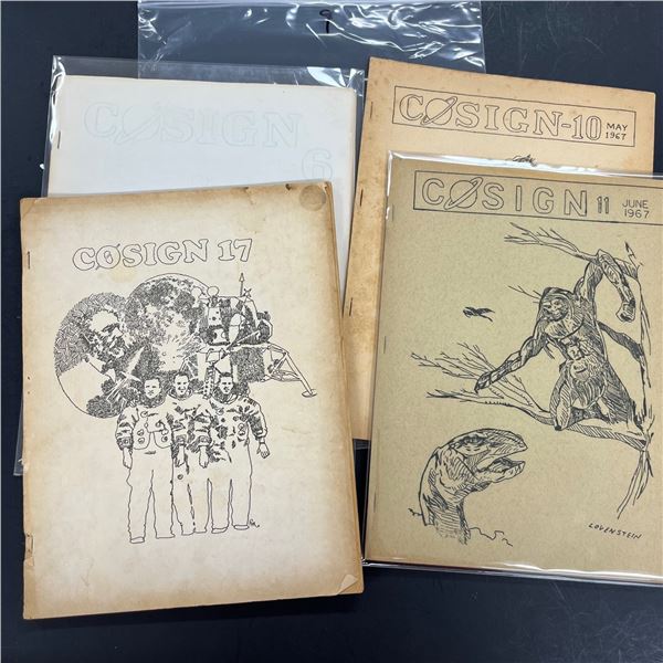 Lot of 21 Classic Sci-Fi/Fantasy Fanzines from the 1960's