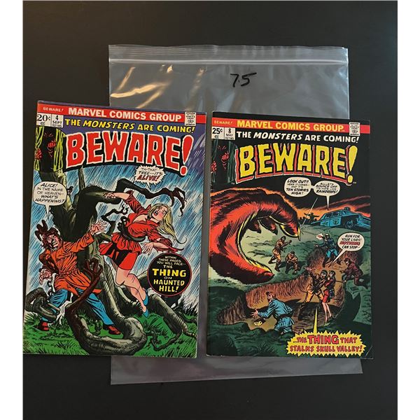 Beware! 4 & 8 Marvel Bronze Age Horror