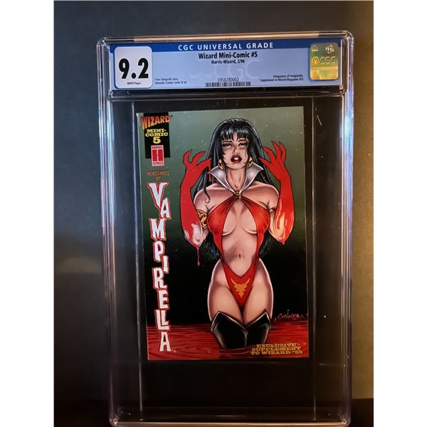 Wizard Mini-Comic 5 CGC 9.2 Feat. Vampirella
