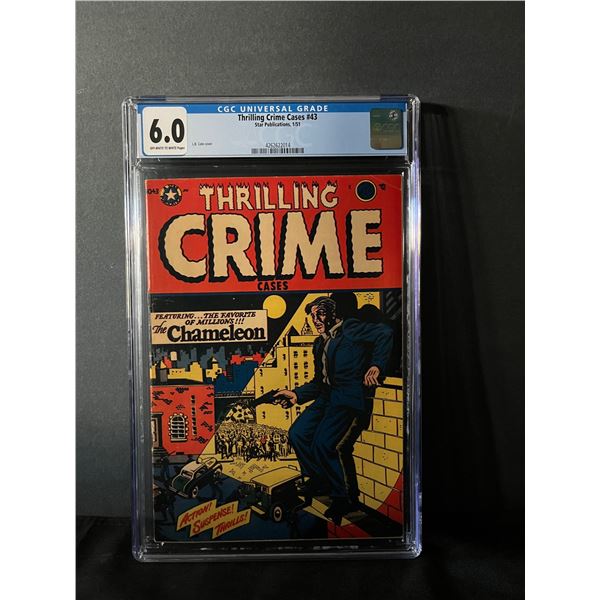 Thrilling Crime Cases 43 CGC 6.0 L.B. Cole Art