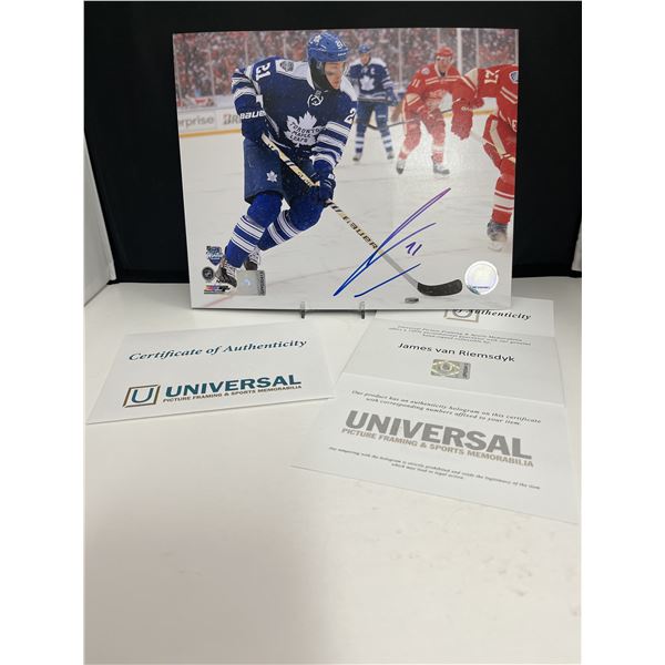 James Van Riemsdyk Autographed 8x10 Photo With COA