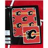 Image 2 : Calgary Flames Fleece Blanket & Pillow Combo