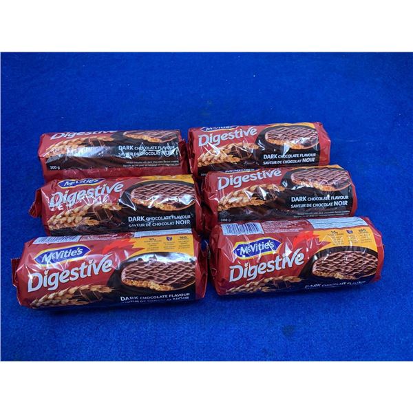 McVitties Dark Chocolate Covered Digestive Cookies (6 x 300g)