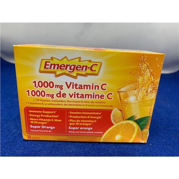 Emergen-C 1000mg Vitamin C, Super Orange (30 sachets)