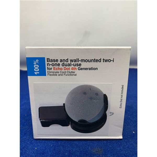 Base and Wall-Mounted 2in1 Dual Use for Echo Dot 4th Gen