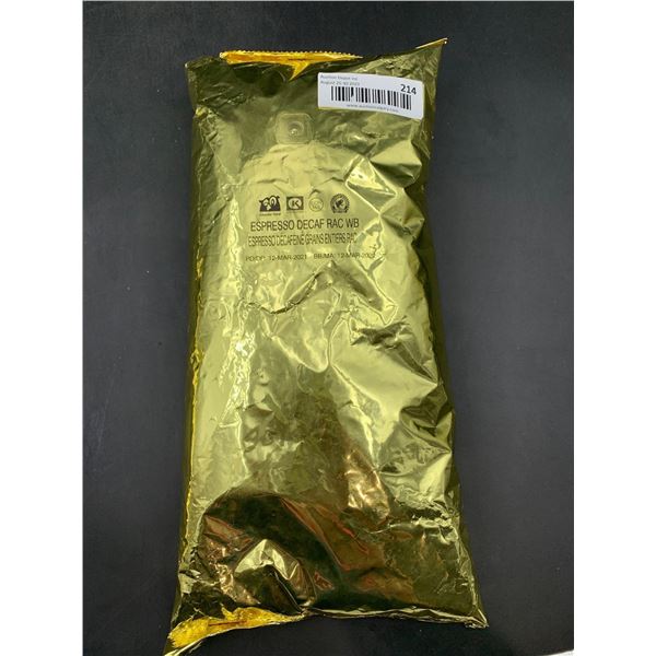 Espresso Decaf Wholebean Coffee 2.5lbs