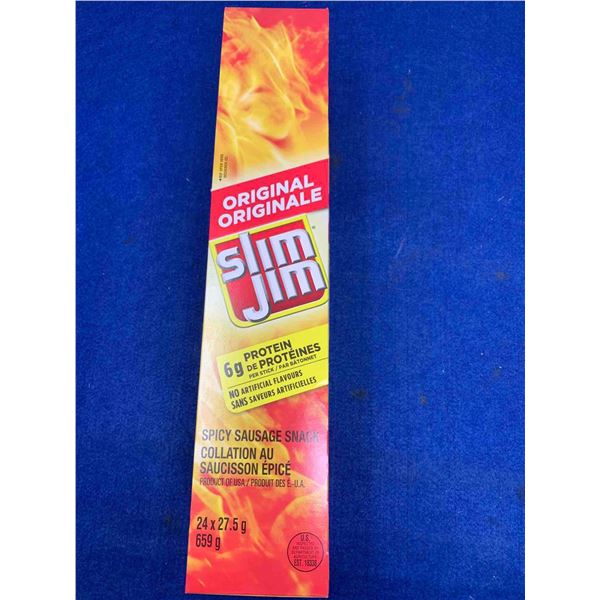 Slim Jim Original Spicy Sausage Snacks (24 x 27.5g)