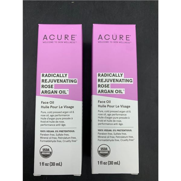Acure Rejuvenating Rose Argan Face OIl (2 x 30ml)
