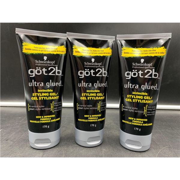 Schwarzkopf Invincible Styling Gel (3 x 170g)