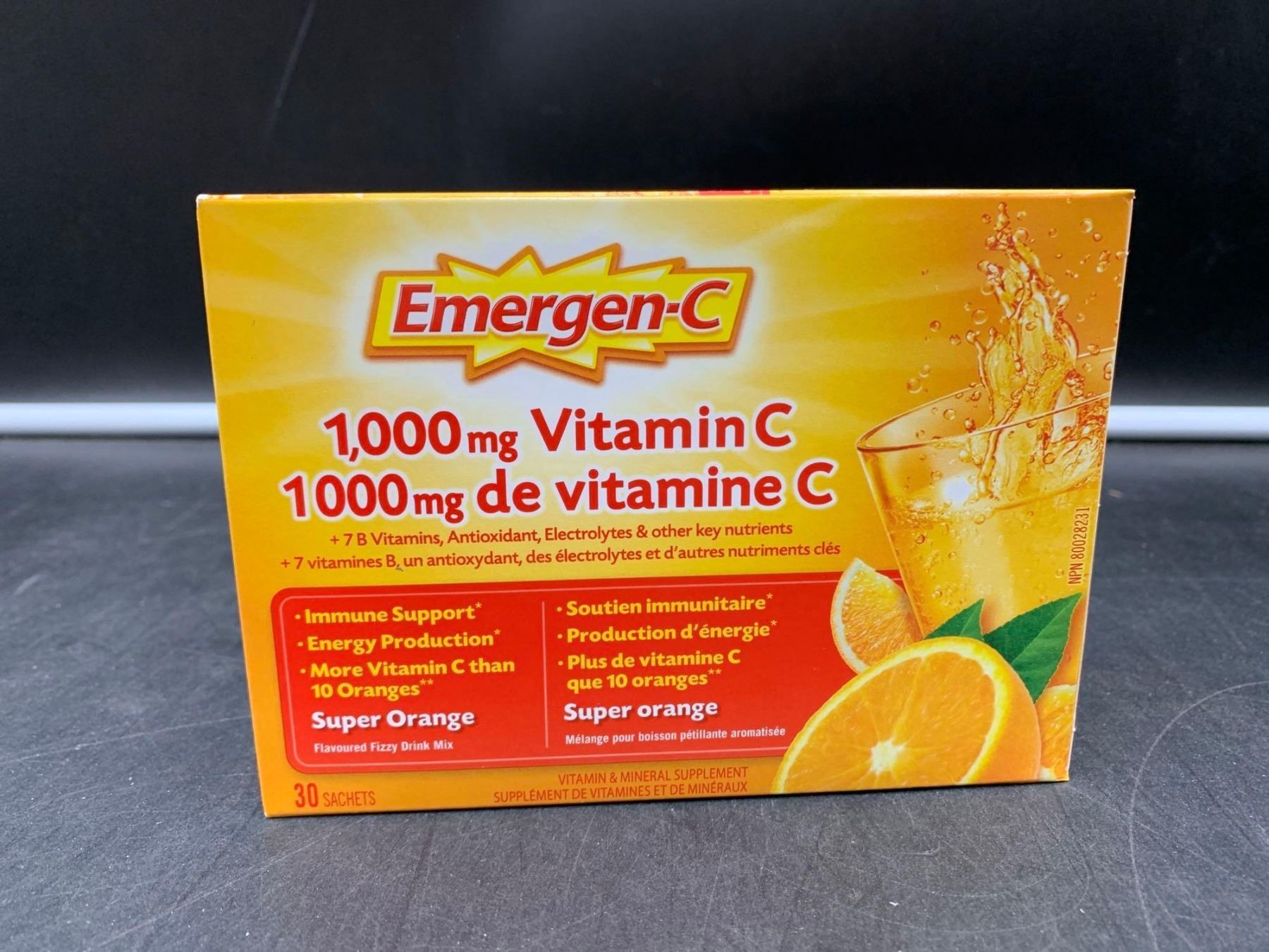 Emergen Emergen-C 1000mg Vitamin C-Super Orange (30 sachets)