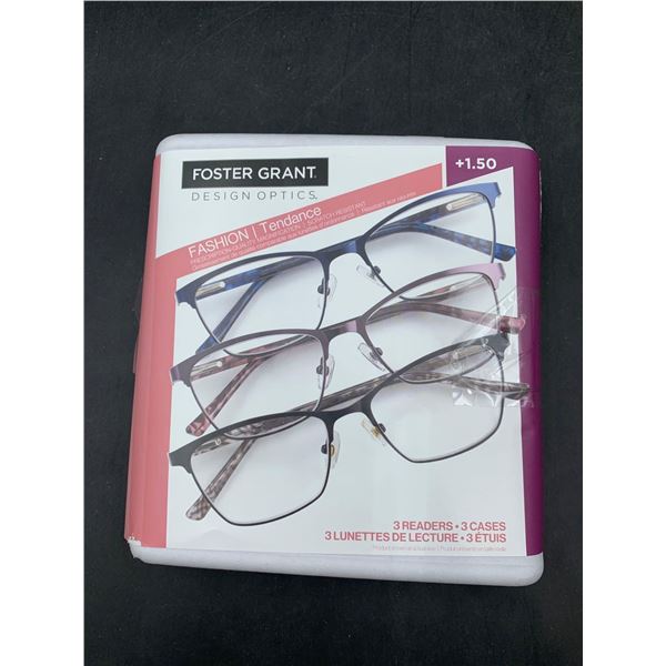 Foster Grant Readers Glasses (3pairs 1.50)