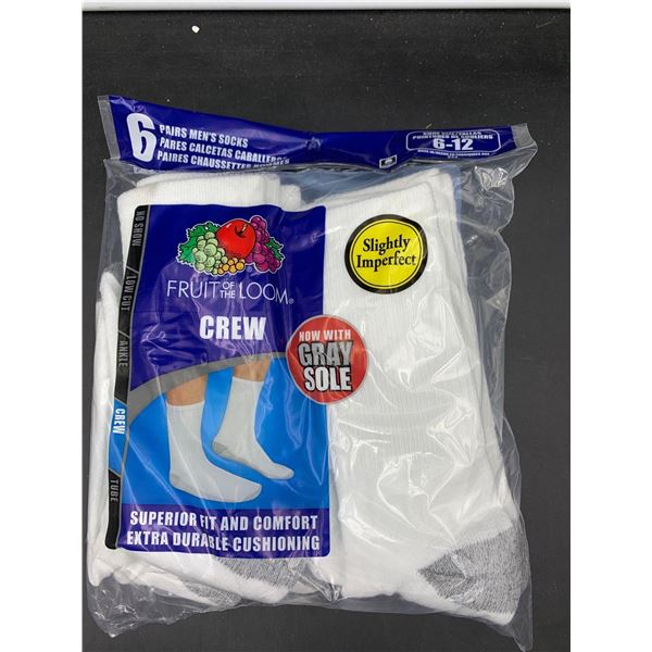 Fruit of Loom Crew Socks (6-12)