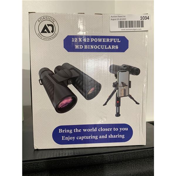 Adasion 12x42 Waterproof Powerfuk HD Binoculars