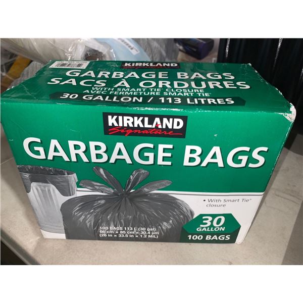 Kirkland Garbage Bags 30 Gallon 100 Bags