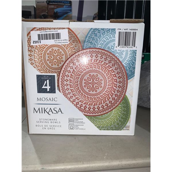 Mikasa Mosaic Stoneware Serving Bowls Pack of 4