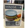 Image 2 : Mikasa Mosaic Stoneware Serving Bowls Pack of 4