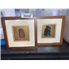 Image 1 : Lot of 2 Shadow Box Wall Art 8 1/2"x 8 1/2" x 2 1/2"