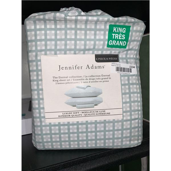 Jennifer Adams King Size 6 pc Sheet Set