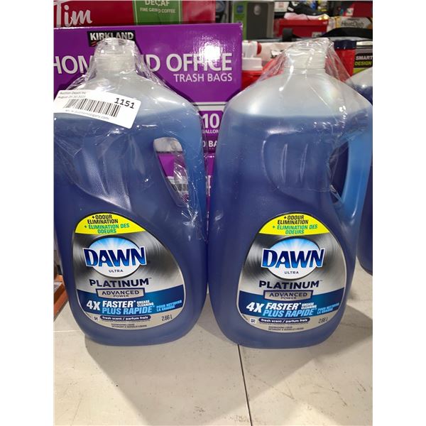 Dawn Platinum Advanced Power Fresh Scent Dishwashing Liquid 2.66L x's 2