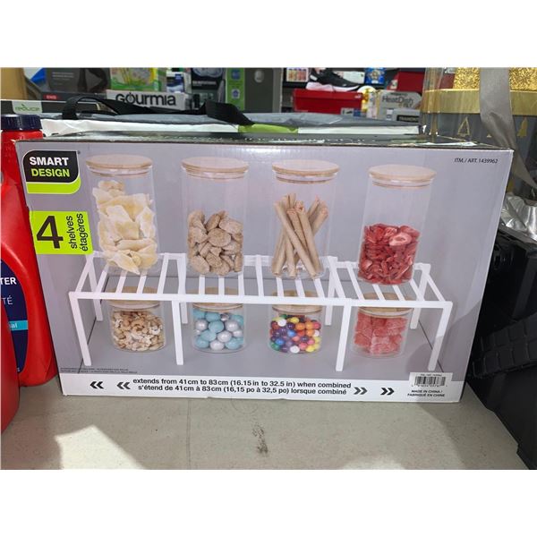 Smart Design Shelf Organizer 4 Shelves