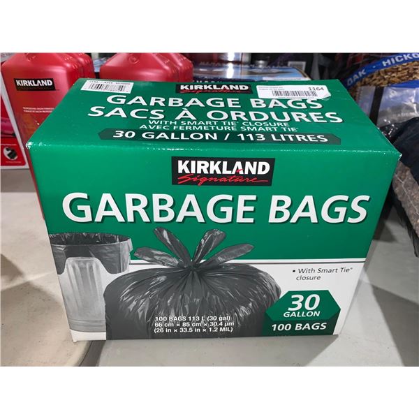 Kirkland Garbage Bags 30 Gallon 100 Bags