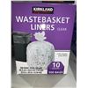 Image 2 : Kirkland Wastebasket Liners Clear 10 gallon 500 bags