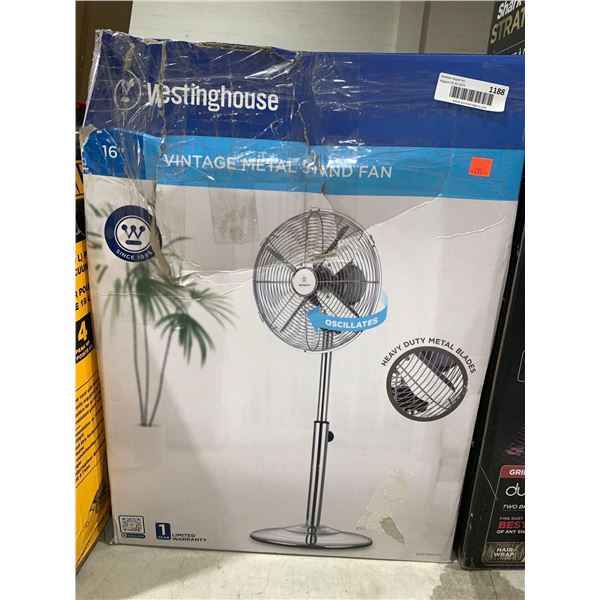 Westinghouse Vintage Metal Stand Fan Oscillates