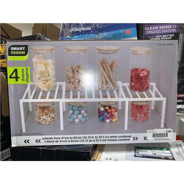 Smart Design Shelf Organizer  4 Shelves