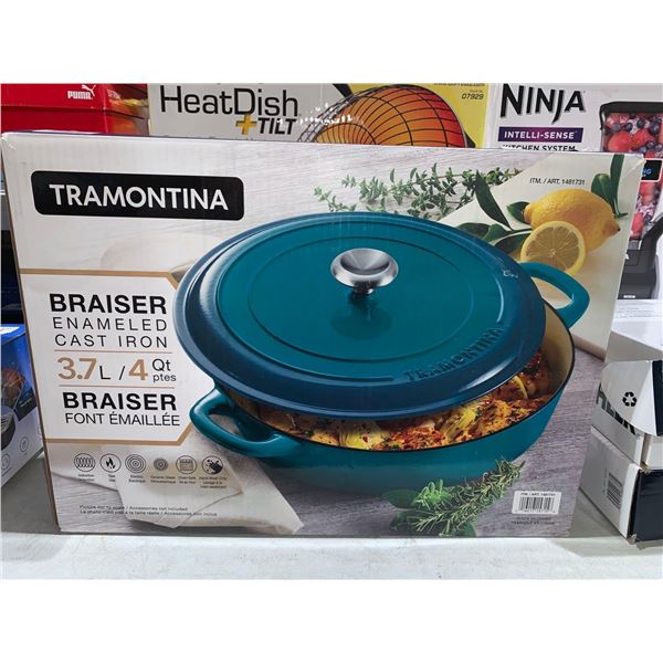 Tramontina Braiser Enameled Cast Iron 3.7L