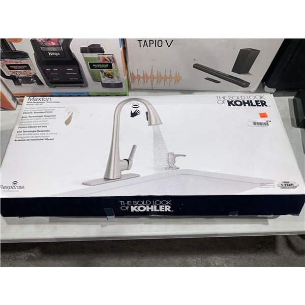 Kohler Maxton w/ Response Technology Pull Down Faucet & Soap / Lotion Dispenser Vibrant Stainless St