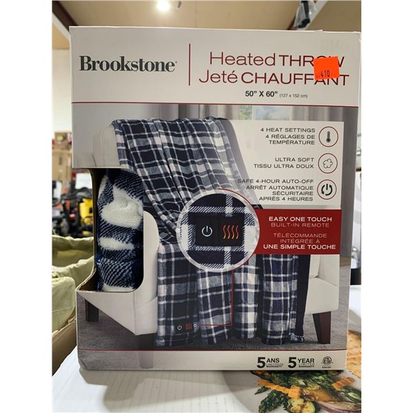 Brookstone Heated Throw Blanket 50"x60"