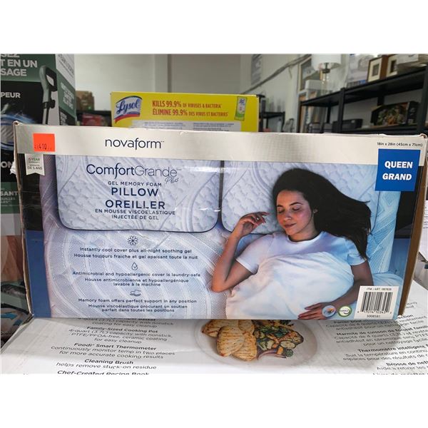 Novaform Comfort Grande Plus Gel Memory Pillow Queen