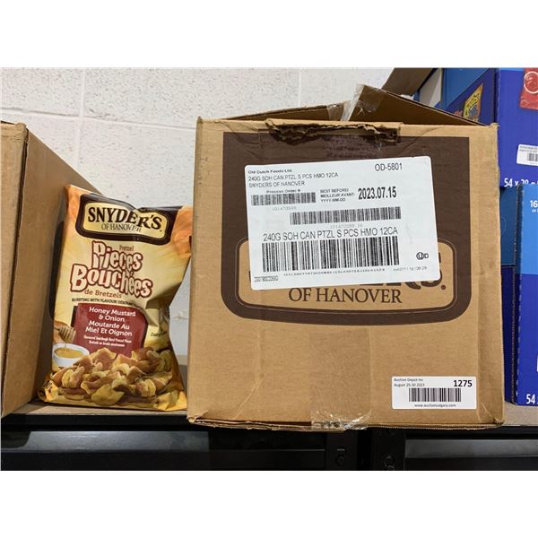 Snyders Pretzel Pieces - Honey Mustard & Onion 12x240g