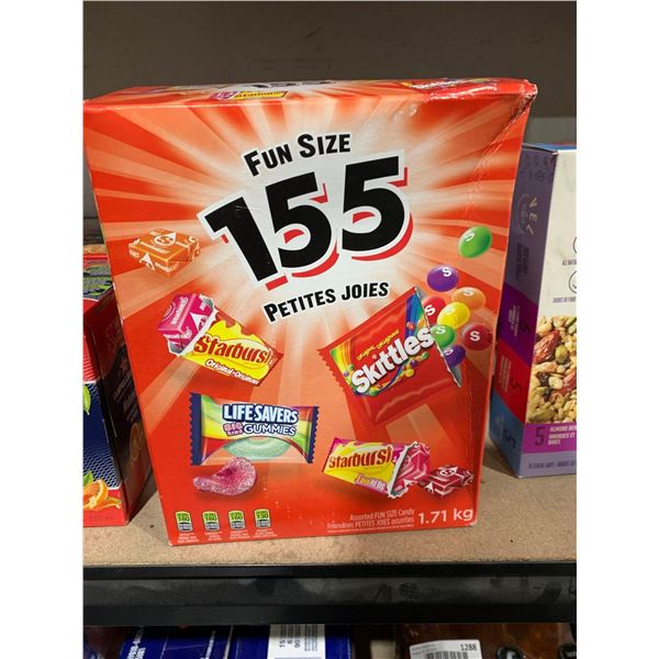 155 Assorted Fun Size Candy Snacks