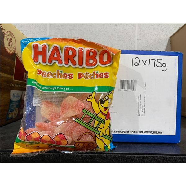 Haribo Peaches Gummy Candy 12 x 175g