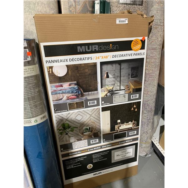 MUR Design 24" x 48" Decorative Panels Canton Pattern Covers 32ft2