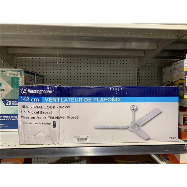 Westinghouse 56" Ceiling Fan Brushed Nickle Finish