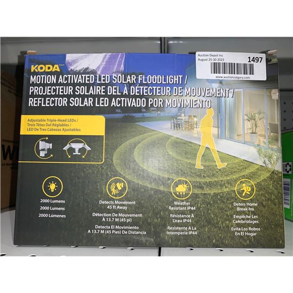 KODA Motion Activated LED Solar Floodlight