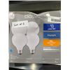 Image 2 : GE Classic G25 Medium Base 4 pack Light Bulbs x 2