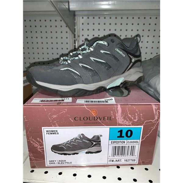 Cloudveil Womens Grey/Aqua Size 10 Shoes