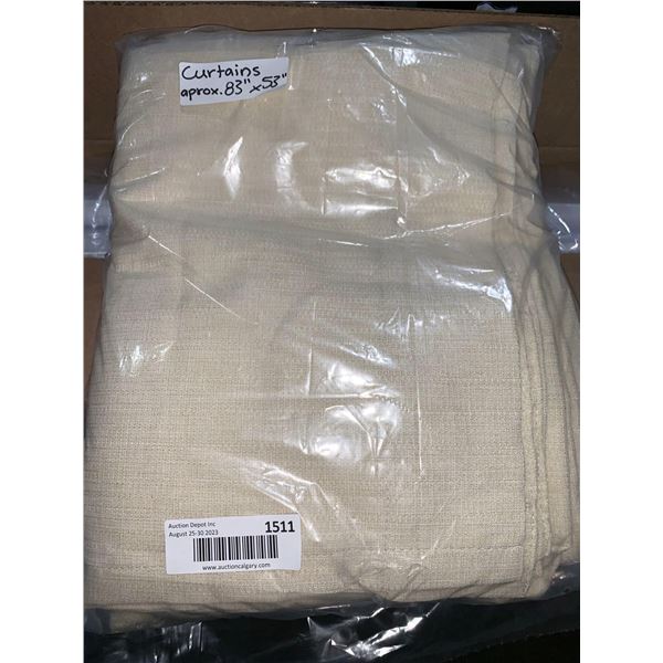 Set of 2 Curtains Approx 83" x 53"