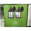 Image 2 : Twin Pack Outdoor Wall Light Fixtures