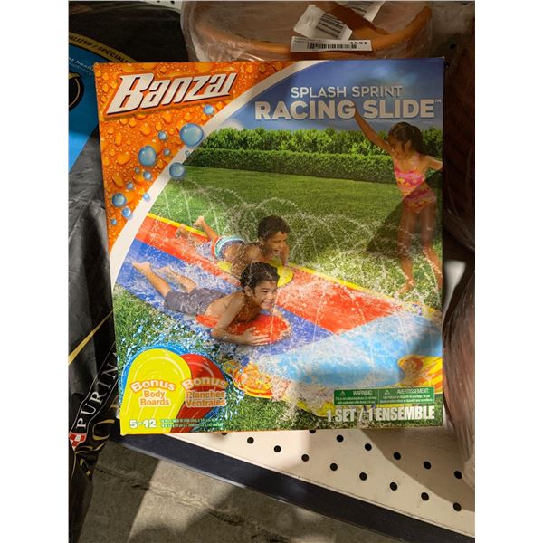 Banzai Splash Sprinkle Racing Slide